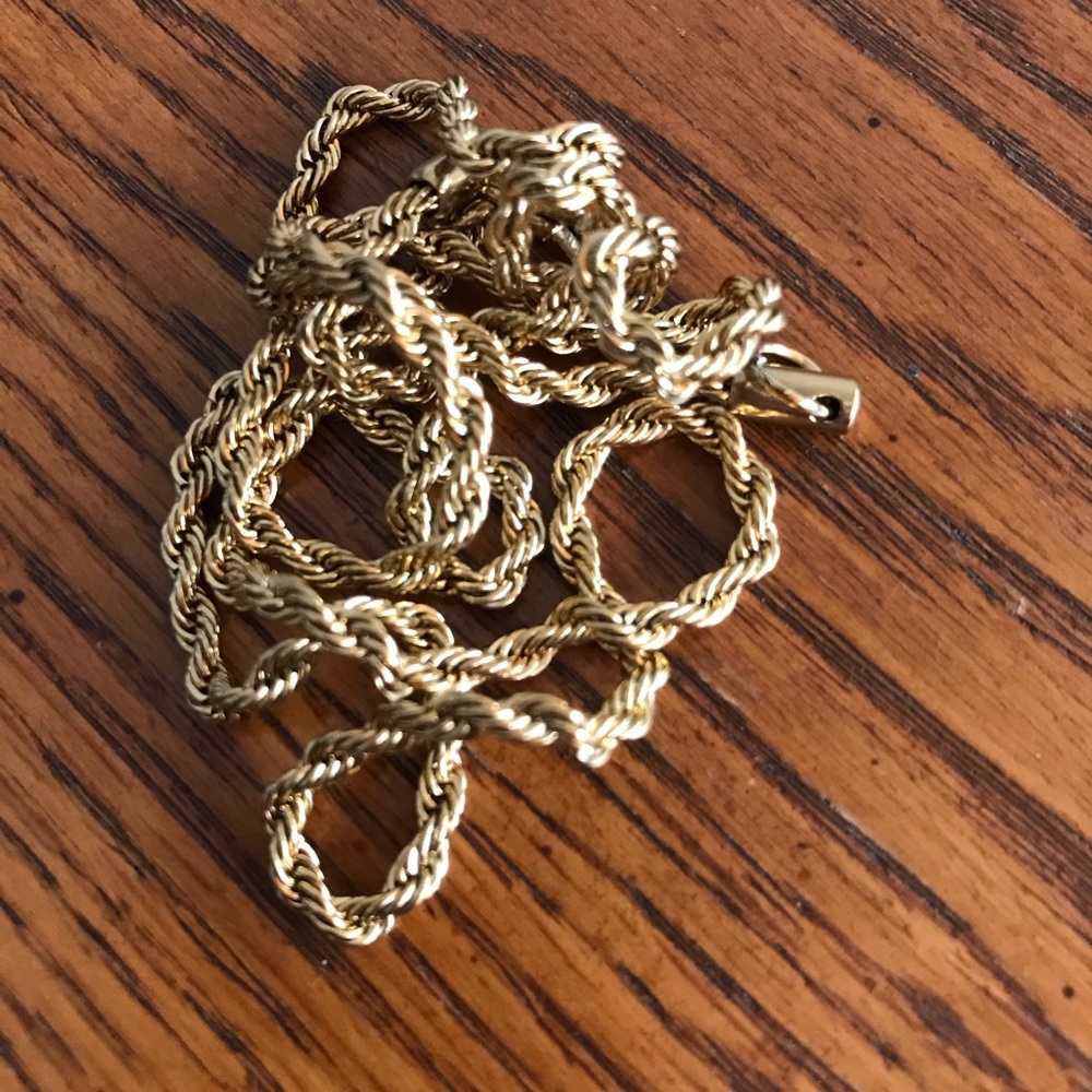 Silver and/or gold chains for the necklace pieces.